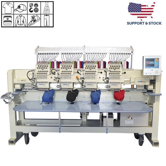 CAMFive EMB CT1204 Four Heads Professional and Industrial Embroidery Machine