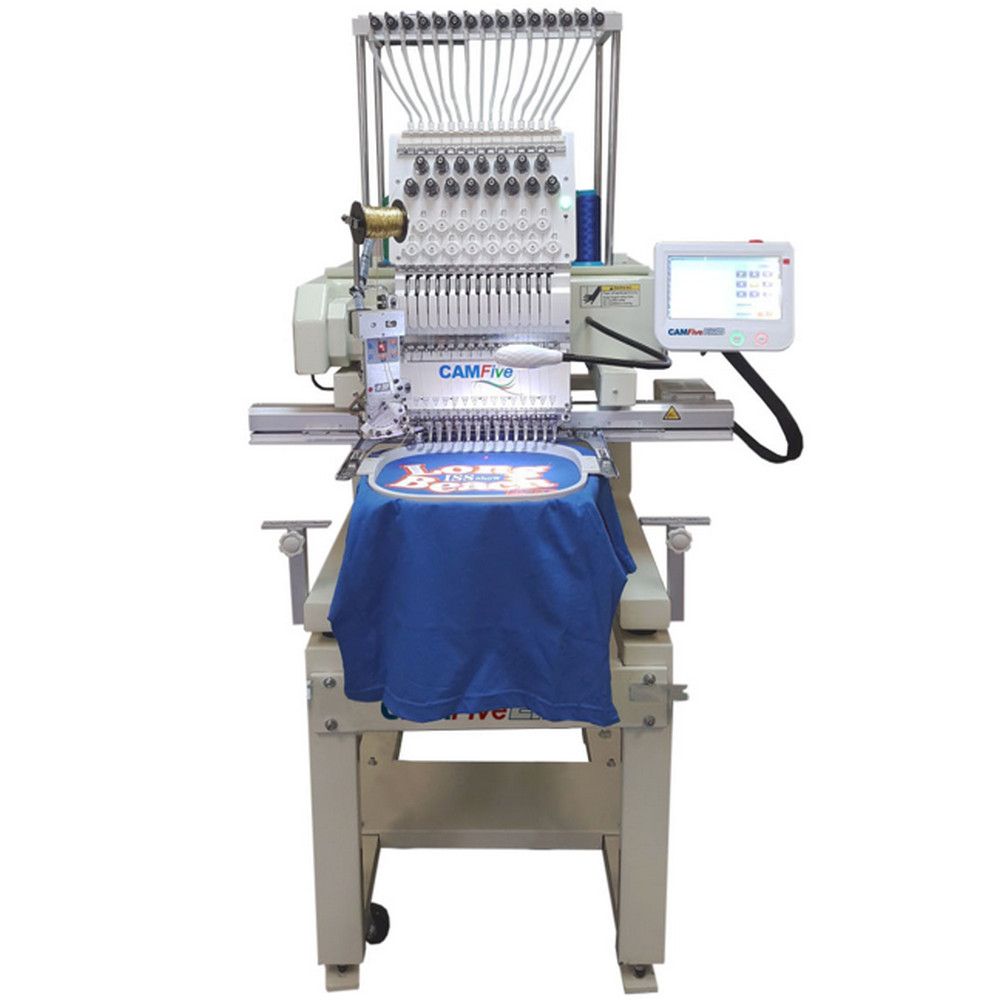 CAMFive EMB HT1501 Single Head Commercial Embroidery Machine