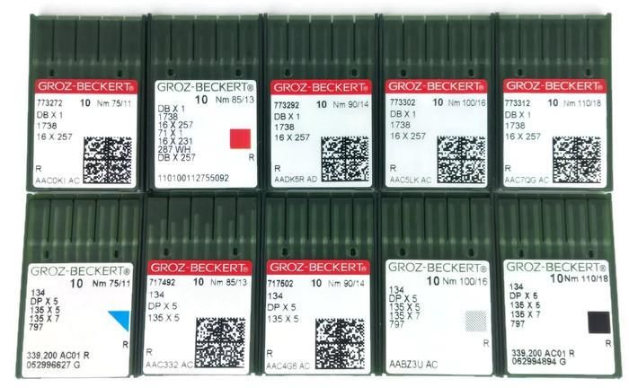 Groz-Beckert PK x 100 Needles DBxK5 RG 10-70 for Embroidery Machines
