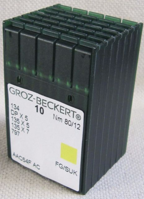 Groz-Beckert PK x 100 Needles DBxK5 RG 12-80 for Embroidery Machines